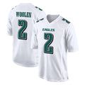 Tocy P.Eagles #2 Riq Woolen Player White Tundra Fashion Home Game Stitched Jerseys