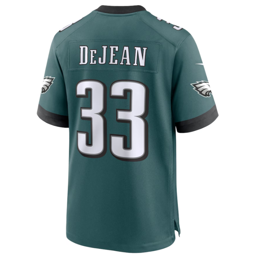 tocy P.Eagles #33 Cooper DeJean Green 2024 Draft Alternate Player Game Jersey Stitched American Stitched Jersey