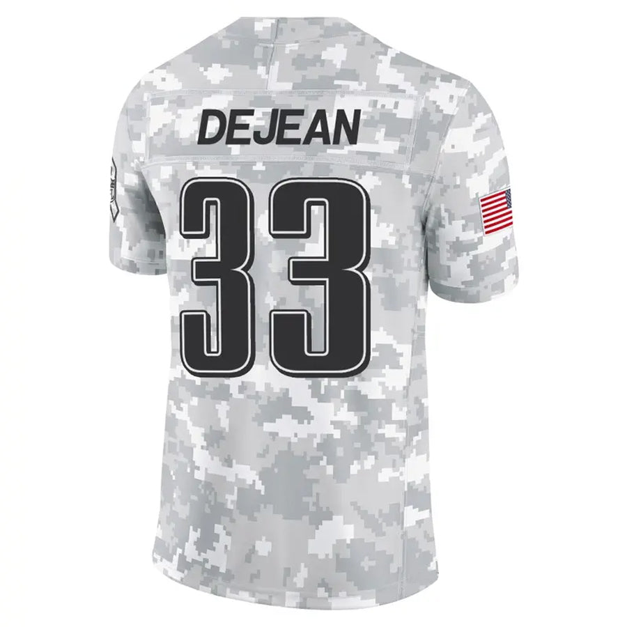 tocy P.Eagles #33 Cooper DeJean Player Arctic Camo Salute to Service Limited Stitched Jerseys