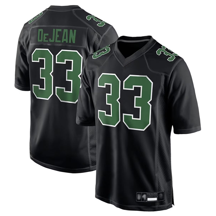 tocy P.Eagles #33 Cooper DeJean Player Black Carbon Kelly Stitched Jerseys
