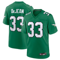 tocy P.Eagles #33 Cooper DeJean Player Kelly Green Replica Game Stitched Jerseys