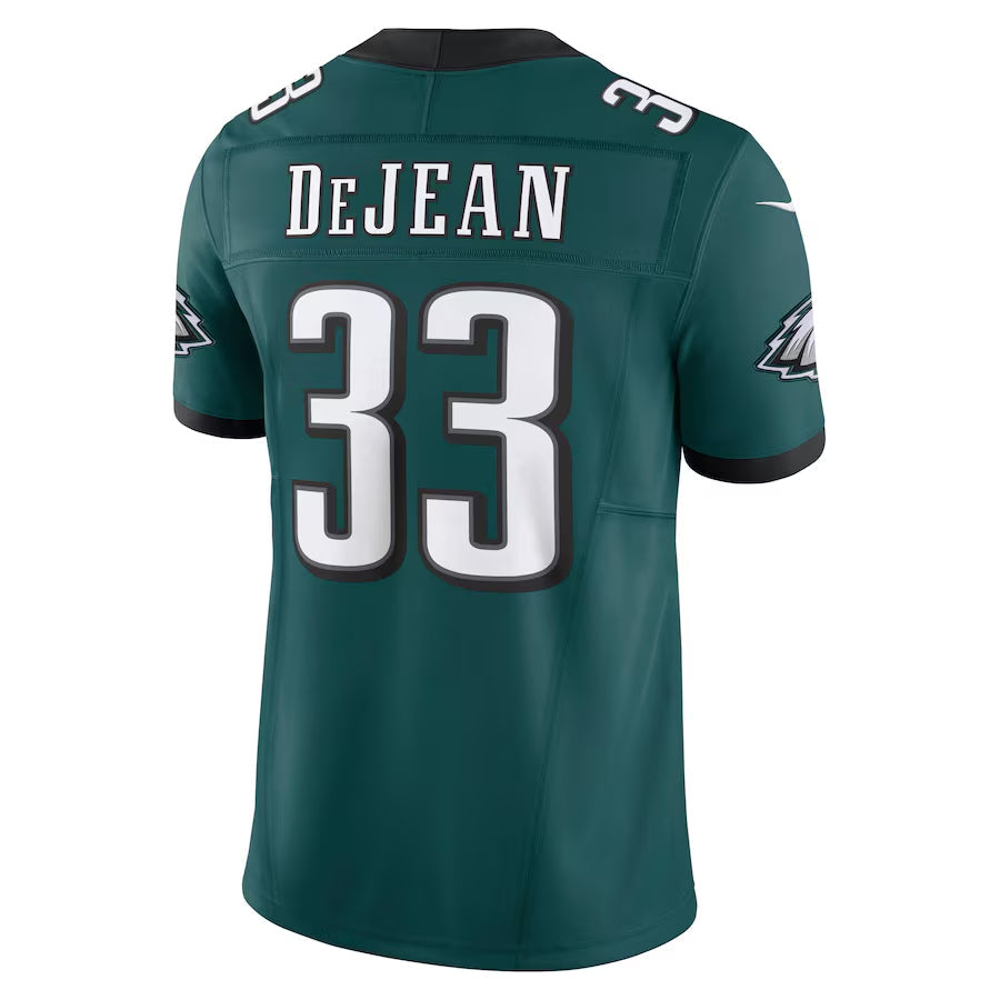 tocy P.Eagles #33 Cooper DeJean Player Midnight Green Vapor F.U.S.E. Limited Stitched Jerseys