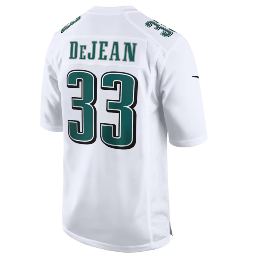 tocy P.Eagles #33 Cooper DeJean Player Tundra White Super Bowl LIX Fashion Game Player Stitched Jerseys