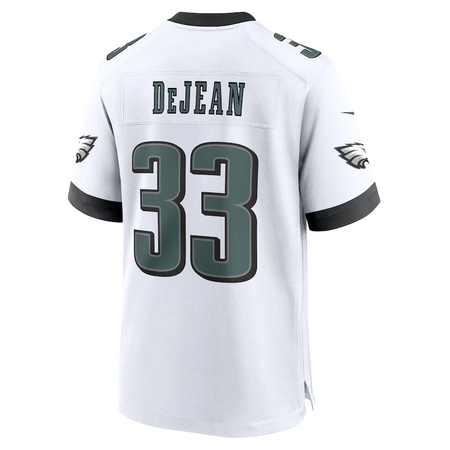 tocy P.Eagles #33 Cooper DeJean Player White Home Game Stitched Jerseys