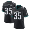 Tocy P.Eagles #35 Michael Carter II Player Black Game Home Stitched Jerseys