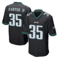 Tocy P.Eagles #35 Michael Carter II Player Black Home Game Stitched Jerseys