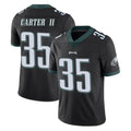 Tocy P.Eagles #35 Michael Carter II Player Black Limited Vapor Untouchable Home Game Stitched Jerseys