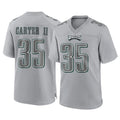 Tocy P.Eagles #35 Michael Carter II Player Gray Atmosphere Fashion Home Game Stitched Jerseys