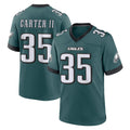 Tocy P.Eagles #35 Michael Carter II Player Green Home Game Stitched Jerseys