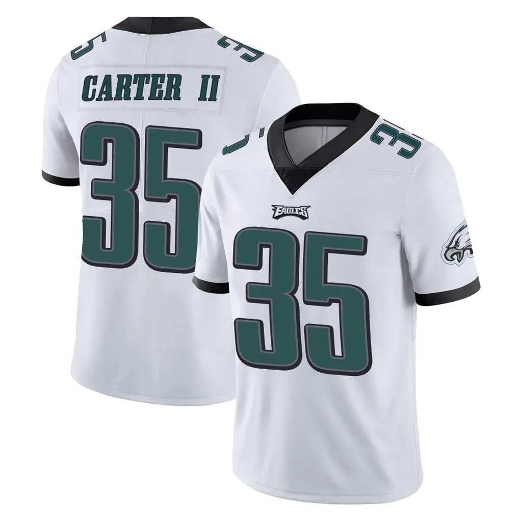 Tocy P.Eagles #35 Michael Carter II Player White Limited Vapor Untouchable Home Game Stitched Jerseys