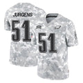 Tocy P.Eagles #51 Cam Jurgens Player Arctic Camo Salute to Service Limited Game Stitched Jerseys