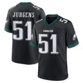 Tocy P.Eagles #51 Cam Jurgens Player Black Game Home Stitched Jerseys