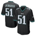Tocy P.Eagles #51 Cam Jurgens Player Black Home Game Stitched Jerseys