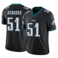 Tocy P.Eagles #51 Cam Jurgens Player Black Limited Vapor F.U.S.E. Home Game Stitched Jerseys