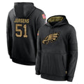 Tocy P.Eagles #51 Cam Jurgens Player Black Salute to Service Hoodies Limited Game Stitched Jerseys