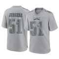 Tocy P.Eagles #51 Cam Jurgens Player Gray Atmosphere Fashion Home Game Stitched Jerseys