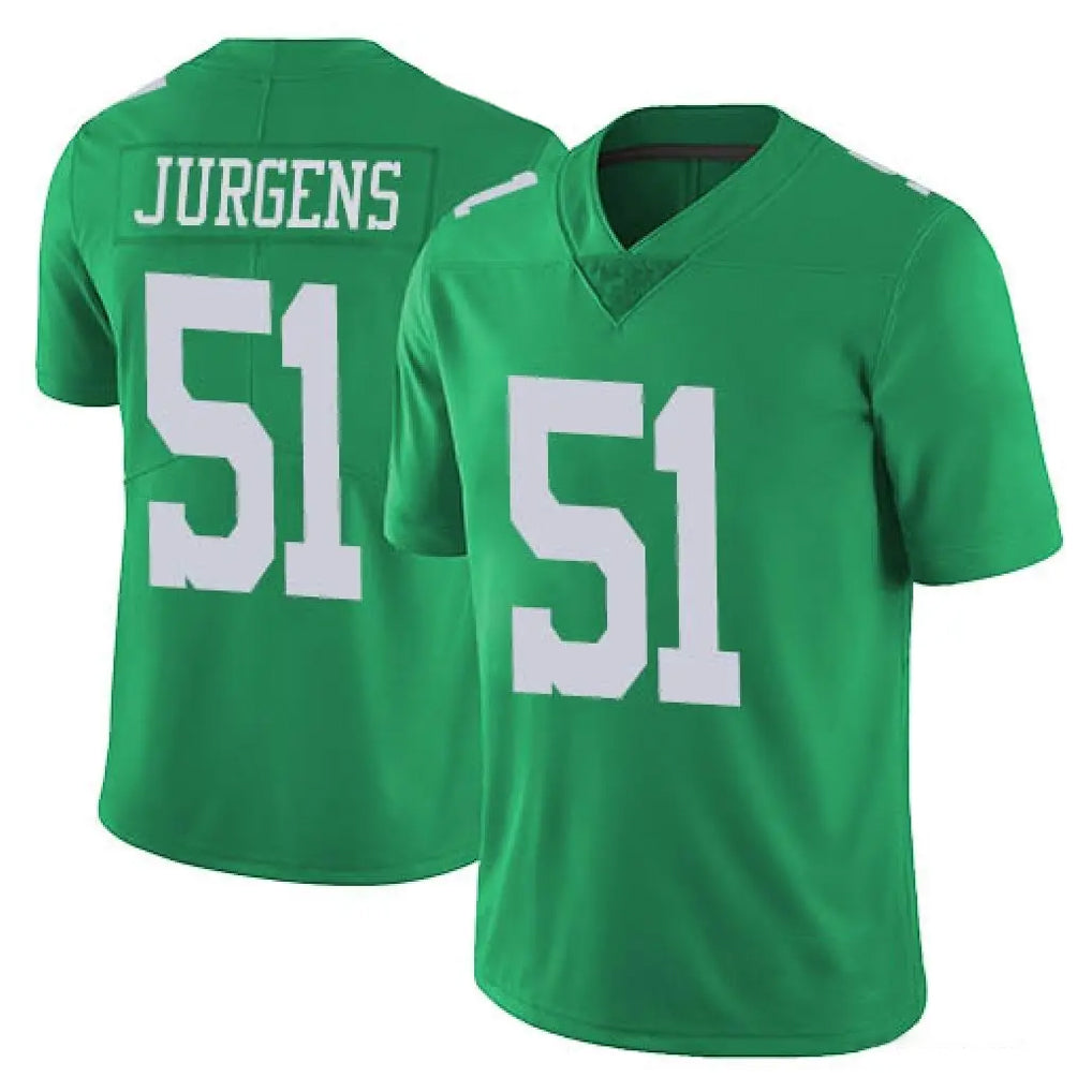 Tocy P.Eagles #51 Cam Jurgens Player Green Limited Vapor Untouchable Home Game Stitched Jerseys