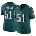 Tocy P.Eagles #51 Cam Jurgens Player Team Color Green Limited Vapor F.U.S.E. Home Game Stitched Jerseys