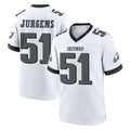 Tocy P.Eagles #51 Cam Jurgens Player White Game Home Stitched Jerseys
