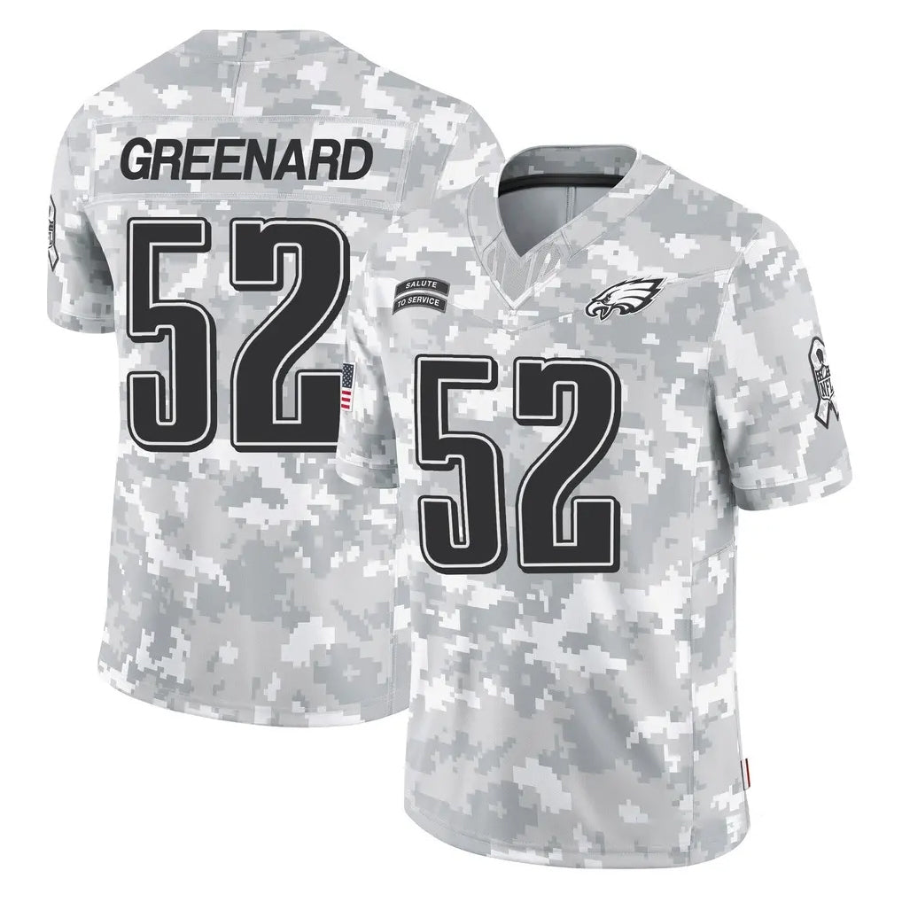 Tocy P.Eagles #52 Jonathan Greenard Player Arctic Camo Salute to Service Limited Game Stitched Jerseys