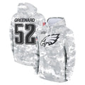 Tocy P.Eagles #52 Jonathan Greenard Player Arctic Camo Salute to Service Pullover Hoodies Limited Game Stitched Jerseys