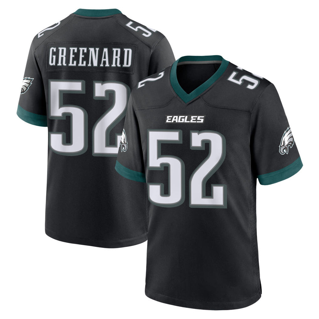 Tocy P.Eagles #52 Jonathan Greenard Player Black Game Home Stitched Jerseys