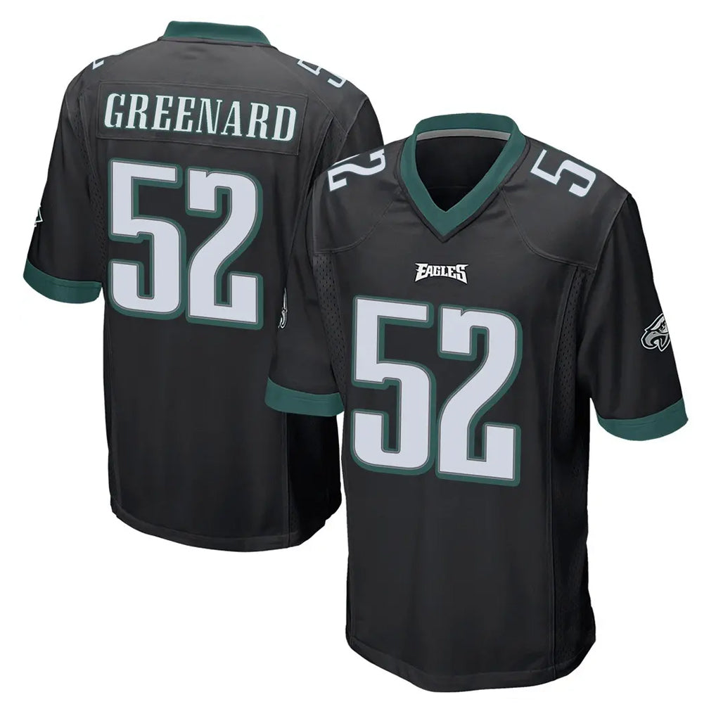 Tocy P.Eagles #52 Jonathan Greenard Player Black Home Game Stitched Jerseys