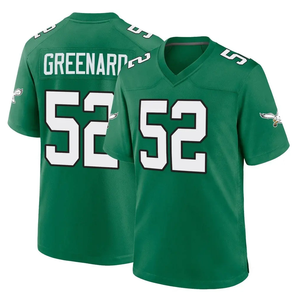 Tocy P.Eagles #52 Jonathan Greenard Player Green Kelly Alternate Home Game Stitched Jerseys