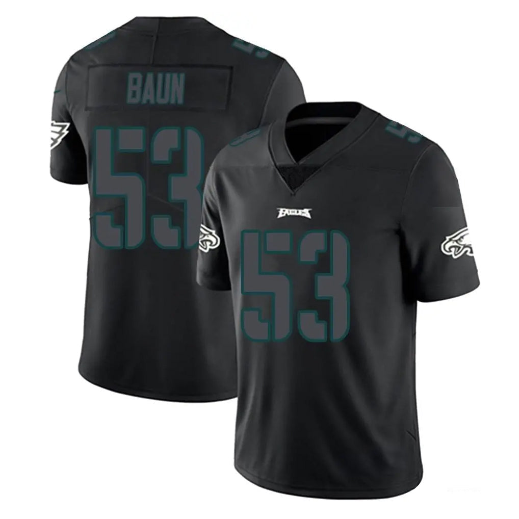 Tocy P.Eagles #53 Zack Baun Player Limited Black Impact Home Game Stitched Jerseys