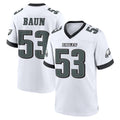 Tocy P.Eagles #53 Zack Baun Player White Game Home Stitched Jerseys