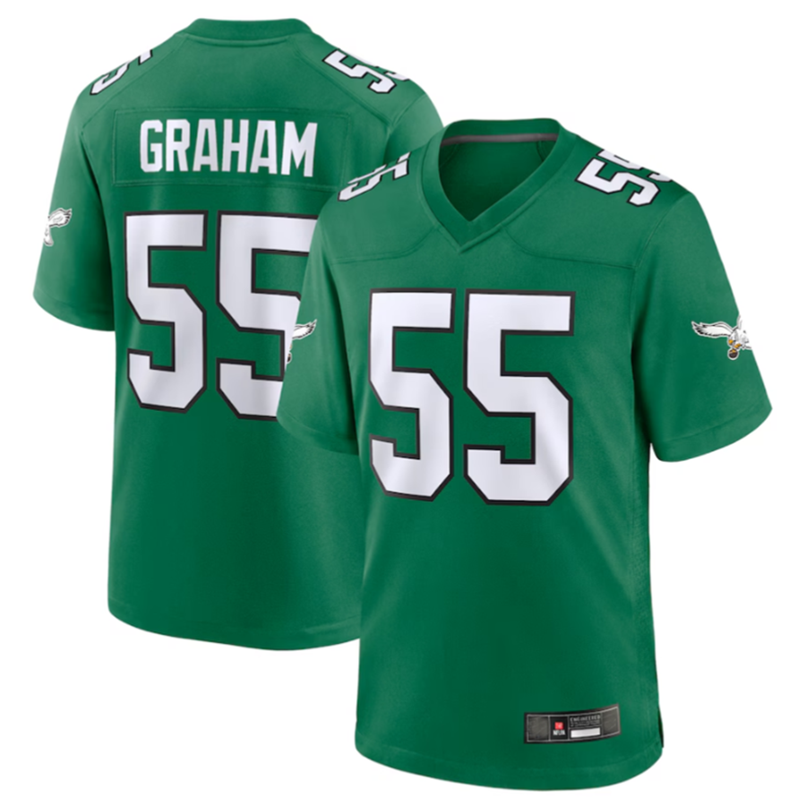 tocy P.Eagles #55 Brandon Graham Kelly Green Alternate Game Stitched Jerseys
