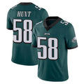 Tocy P.Eagles #58 Jalyx Hunt Player Team Color Green Vapor Untouchable Home Game Stitched Jerseys