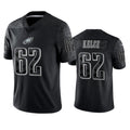 tocy P.Eagles #62 Jason Kelce Player Black REFLECTIVE Limited Stitched Jerseys