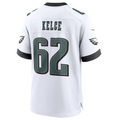 tocy P.Eagles #62 Jason Kelce White White Game Jersey Stitched American Stitched Jersey