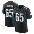 Tocy P.Eagles #65 Lane Johnson Player Black Game Home Stitched Jerseys