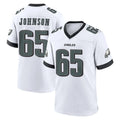 Tocy P.Eagles #65 Lane Johnson Player White Game Home Stitched Jerseys