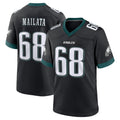 Tocy P.Eagles #68 Jordan Mailata Player Black Game Home Stitched Jerseys