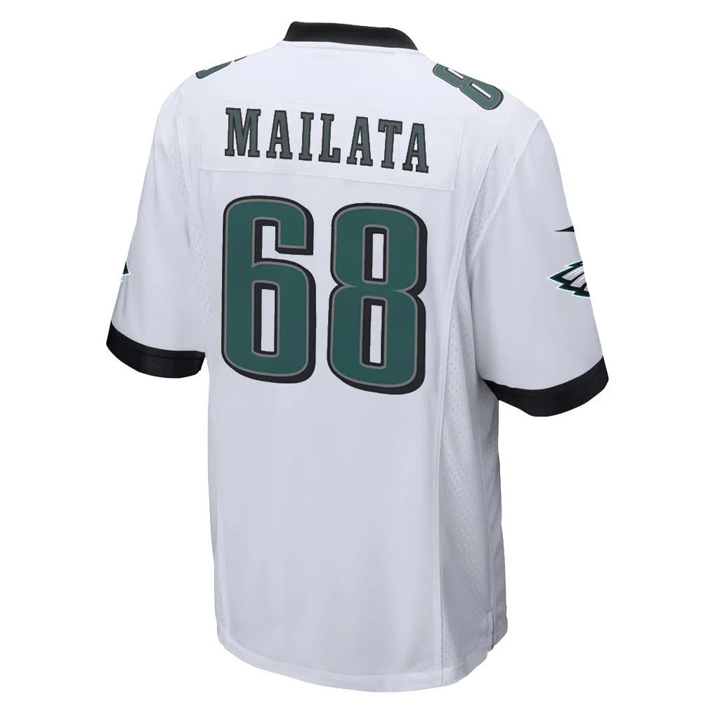 Tocy P.Eagles #68 Jordan Mailata Player White Home Game Stitched Jerseys