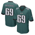 Tocy P.Eagles #69 Landon Dickerson Player Team Color Green Home Game Stitched Jerseys