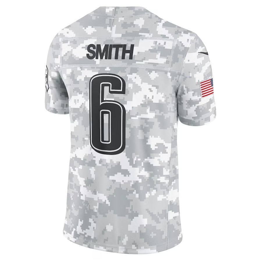 tocy P.Eagles #6 DeVonta Smith Arctic Camo 2024 Salute to Service Limited Stitched Jerseys