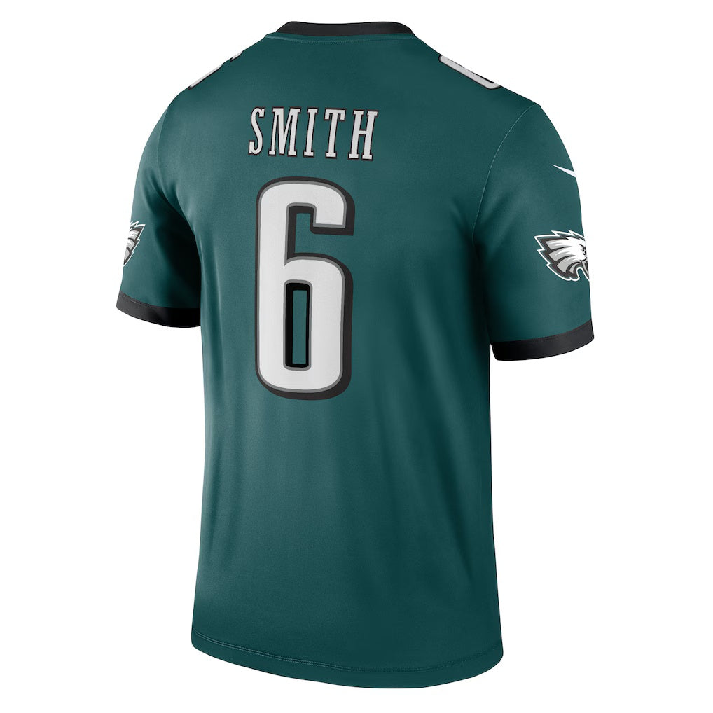 tocy P.Eagles #6 DeVonta Smith Green Legend Player Performance Top Stitched Jerseys