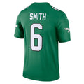 tocy P.Eagles #6 DeVonta Smith Kelly Green Legend Player Performance Top Stitched Jerseys