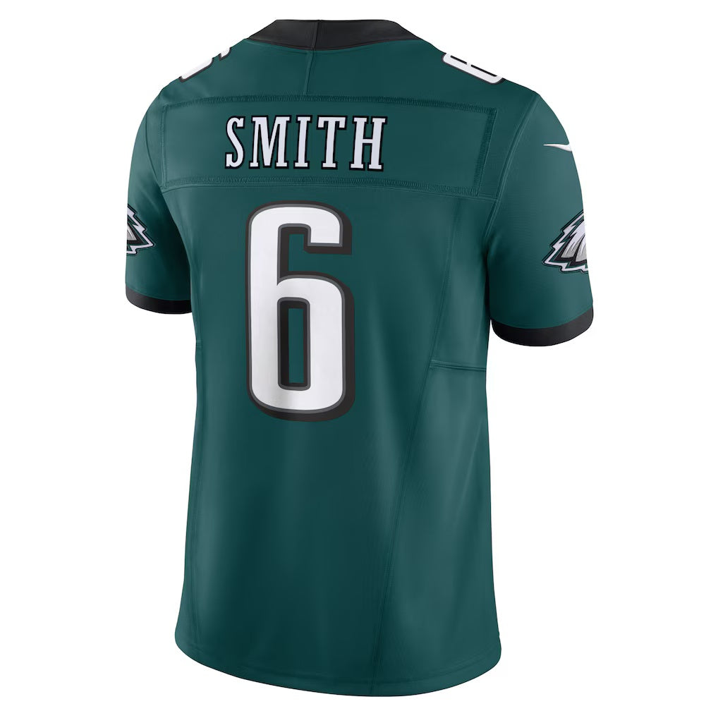 tocy P.Eagles #6 DeVonta Smith Midnight Green Vapor F.U.S.E. Limited Stitched Jerseys