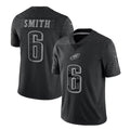 tocy P.Eagles #6 DeVonta Smith Player Black REFLECTIVE Limited Stitched Jerseys