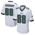 Tocy P.Eagles #88 Dallas Goedert Player White Home Game Stitched Jerseys
