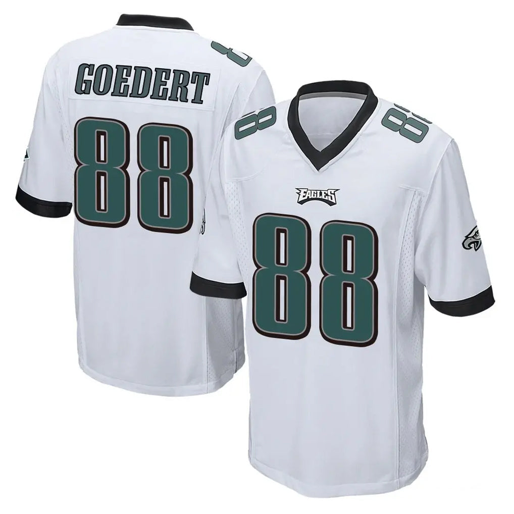 Tocy P.Eagles #88 Dallas Goedert Player White Home Game Stitched Jerseys
