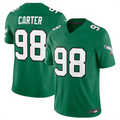 tocy P.Eagles #98 Jalen Carter Green Alternate Vapor F.U.S.E. Limited Stitched American Stitched Jerseys