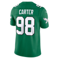 tocy P.Eagles #98 Jalen Carter Kelly Green Alternate Vapor F.U.S.E. Stitched Limited Jerseys