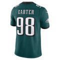 tocy P.Eagles #98  Jalen Carter Midnight Green Team Vapor F.U.S.E. Stitched Limited Jerseys