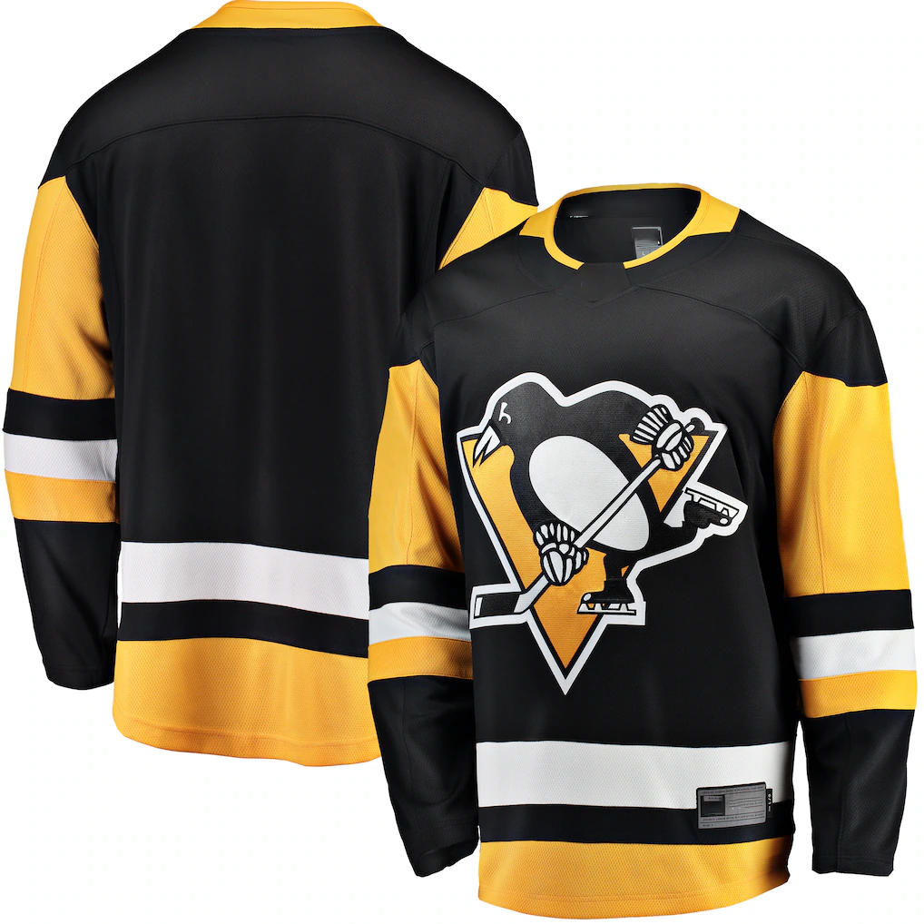 Tocy P.Penguins Black Breakaway Home Jerseys
